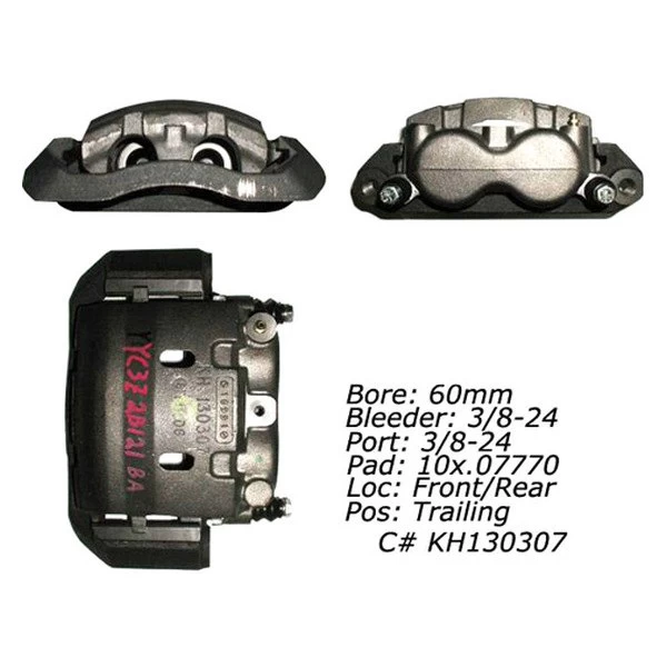 Centric® 141.65044 - Remanufactured Semi-Loaded Rear Passenger Side Brake Caliper - Image 2