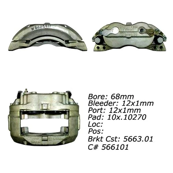 Centric® 141.85003 - Remanufactured Semi-Loaded Front Passenger Side Brake Caliper - Image 2