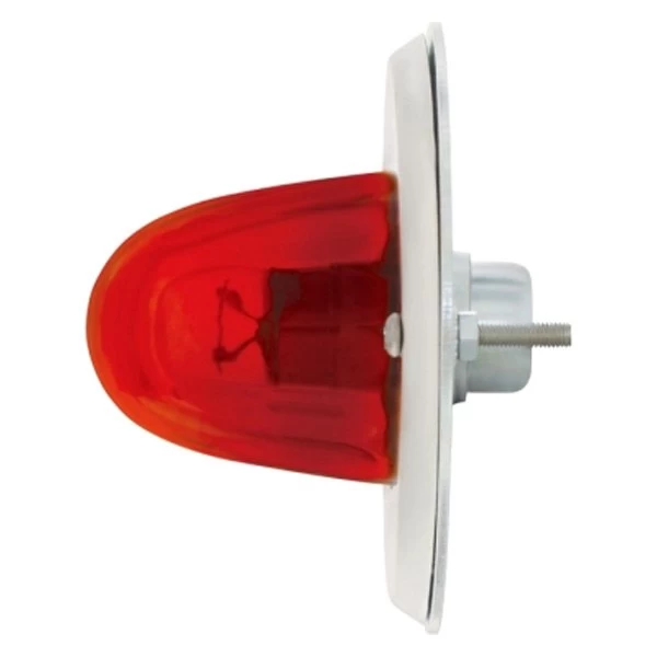 United Pacific® 20490 - Watermelon Chrome Red Crystal Side Marker Light - Image 4