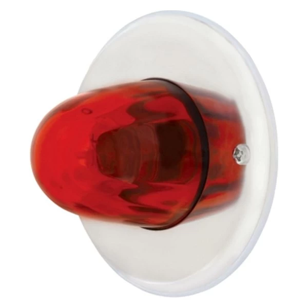 United Pacific® 20490 - Watermelon Chrome Red Crystal Side Marker Light