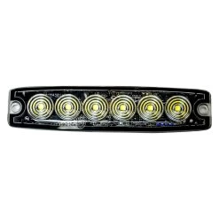 Recon® 26425AM - Ultra-Thin Bolt-On Mount Amber LED Strobe Light