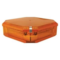 ECCO® 27-DB003-E - 10" Duobeam™ Series Bolt-On Mount REF8 DuoBeam Amber LED Beacon Light