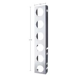 United Pacific® 30029 - Front Air Cleaner Parking Light Brackets With 2" Flat Lights