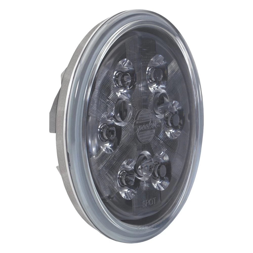 J.W. Speaker® 3157481 - 6040 Series Panel Mount 4.45" 24W Round Gray Housing Trapezoid Beam LED Light