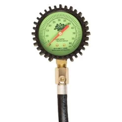 JOES Racing® 32307 - 5 To 60 Psi Glow-In-The-Dark Dial Tire Pressure Gauge