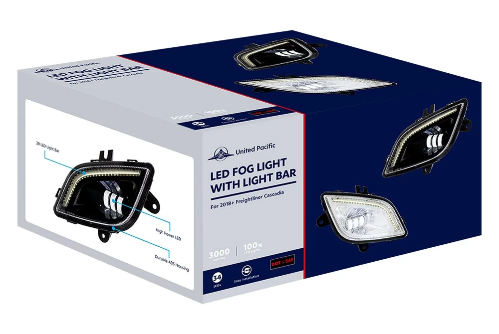 United Pacific® 32830 - Driver Side Projector LED Fog Light - Image 8