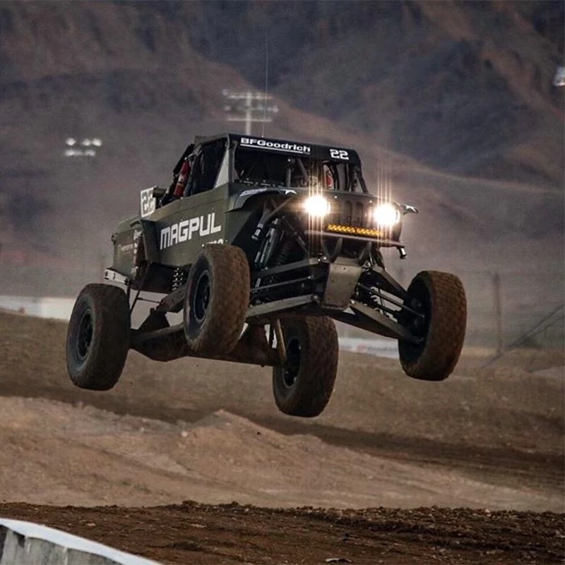 Baja Designs® 33-0001 - LP9™ Racer Edition 8" 105W/2.8W Round High Speed Spot Beam Amber/White LED Light - Image 9