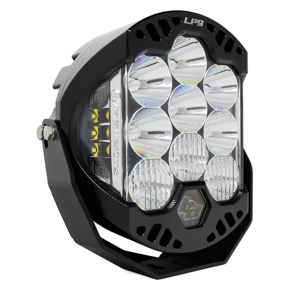 Baja Designs® 33-0001 - LP9™ Racer Edition 8" 105W/2.8W Round High Speed Spot Beam Amber/White LED Light