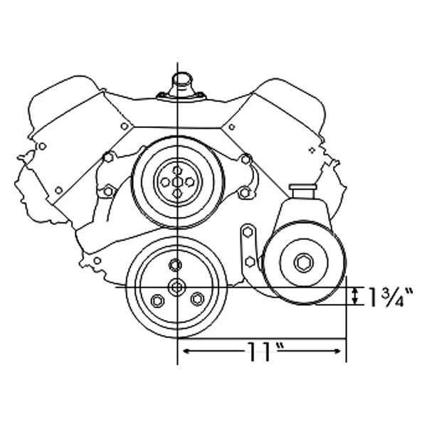 Alan Grove® 403L - Power Steering Pump Bracket - Image 2