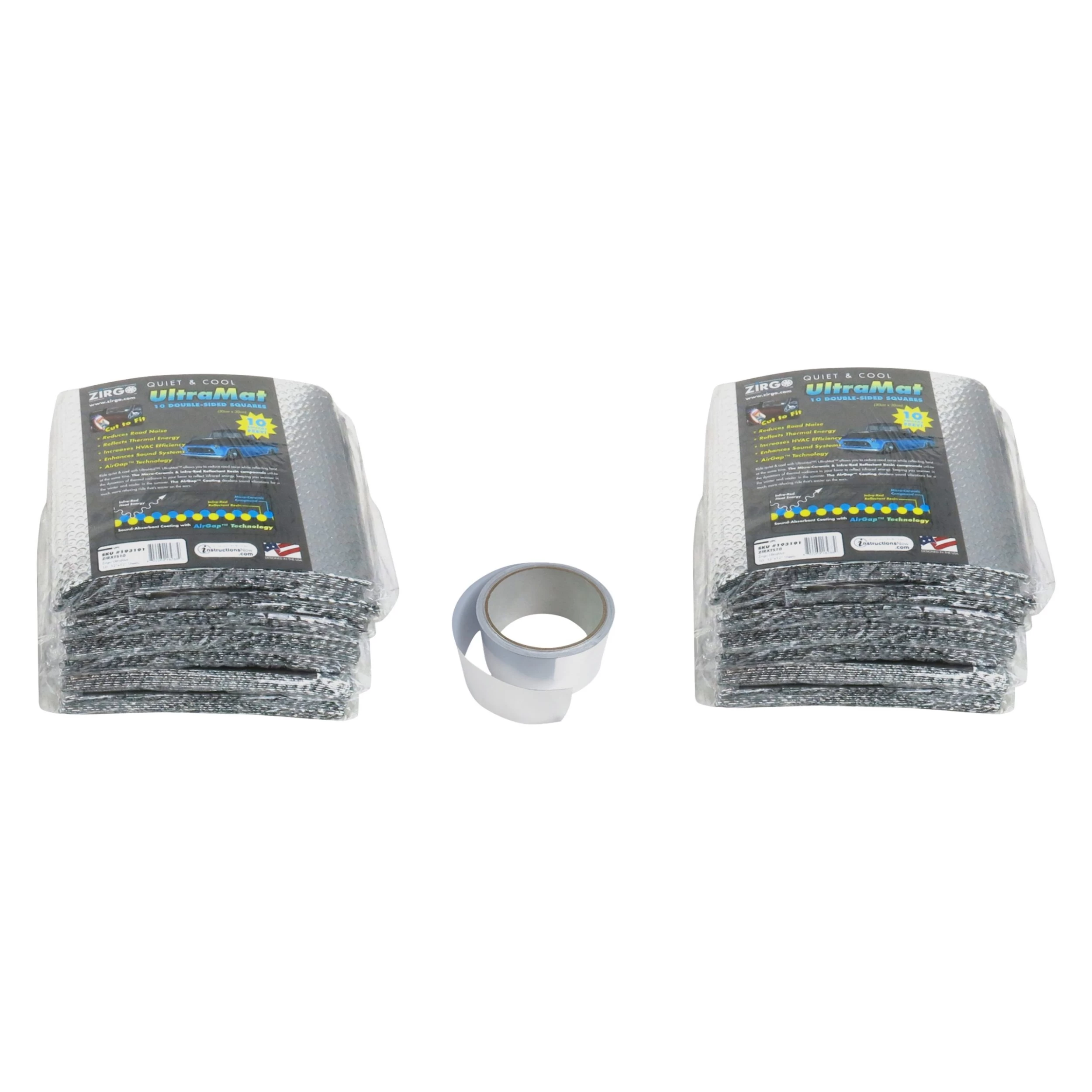 Zirgo® ZIR7A5E5 - Master Heat And Sound Deadener Kit