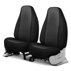 Dash Designs® K050-18-0-UCB - Genuine Neoprene™ 1st Row Charcoal With Black Custom Seat Covers