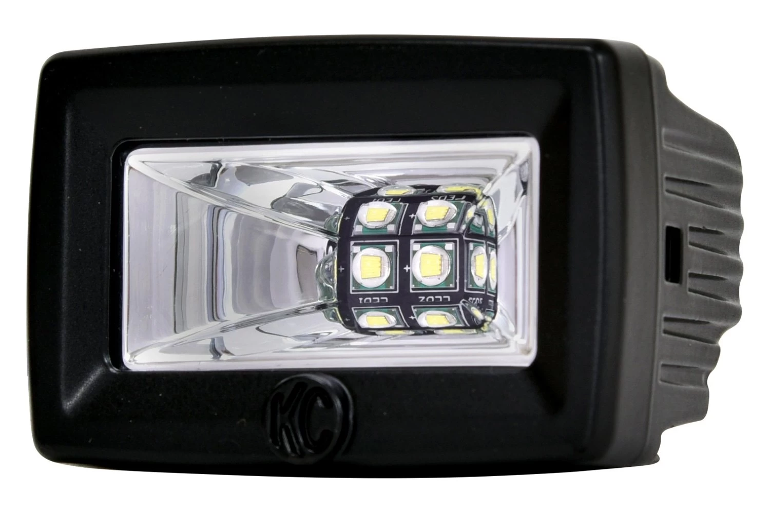 KC HiLiTES® 519 - C-Series 3" 2x20W Cube Flood Beam LED Backup Lights - Image 6