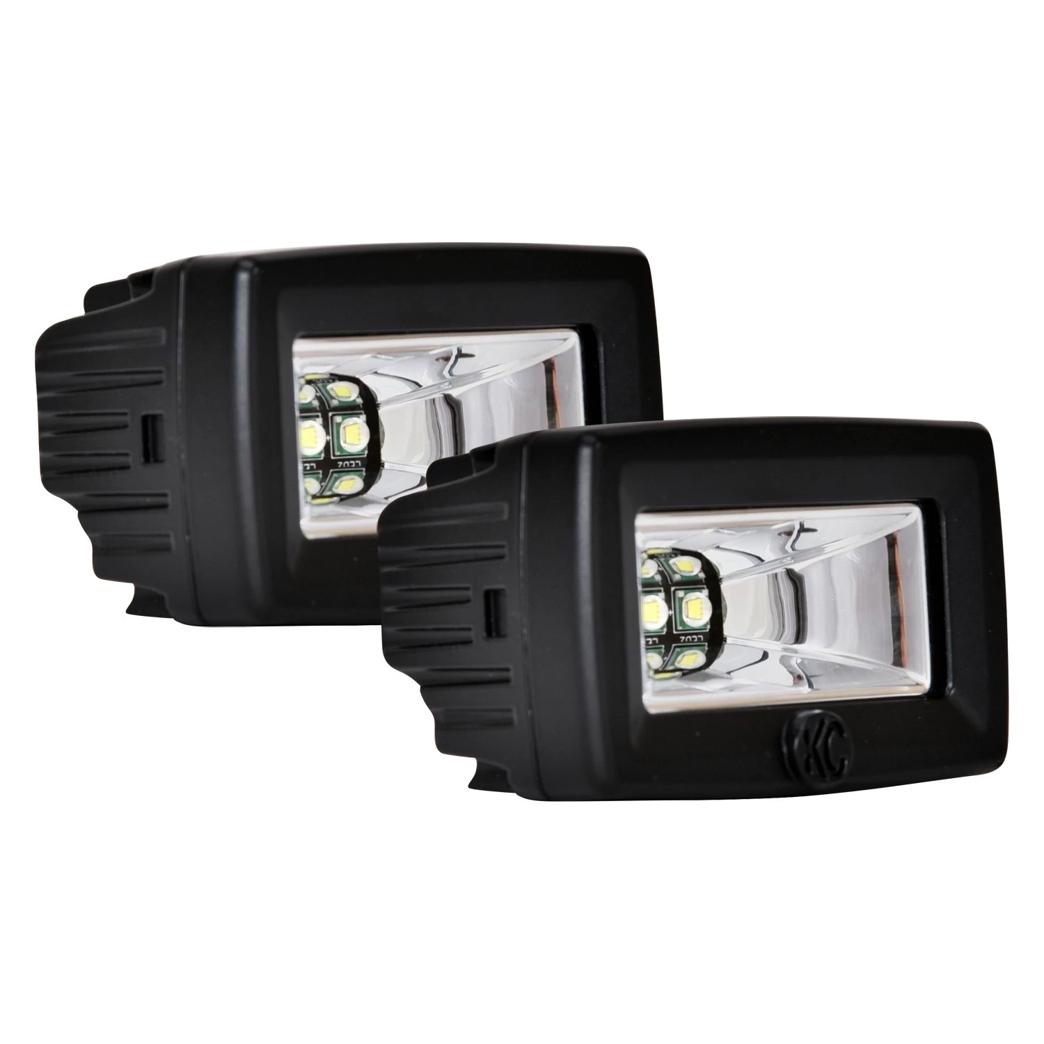 KC HiLiTES® 519 - C-Series 3" 2x20W Cube Flood Beam LED Backup Lights
