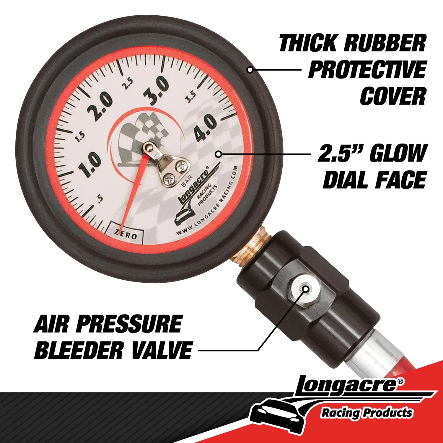 Longacre® - Deluxe™ Dial Tire Pressure Gauge - Image 4