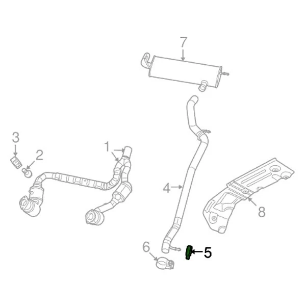 Mopar® 52085085 - Exhaust Mount Bushing - Image 6