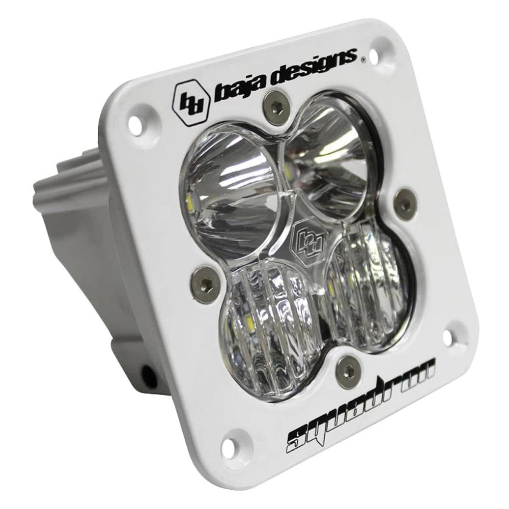Baja Designs® 55-1003-WT - Squadron Sport™ Flush Mount 3" 26W Square White Housing Driving/Combo Beam LED Light