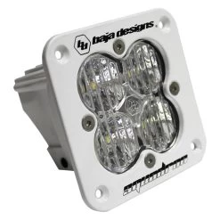 Baja Designs® 55-1005-WT - Squadron Sport™ Flush Mount 3" 26W Square White Housing Wide Cornering Beam LED Light