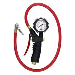 Milton® 573A - Professional™ 0 To 160 Psi Pistol Grip Dial Tire Inflator With Ball Foot Air Chuck With Clip