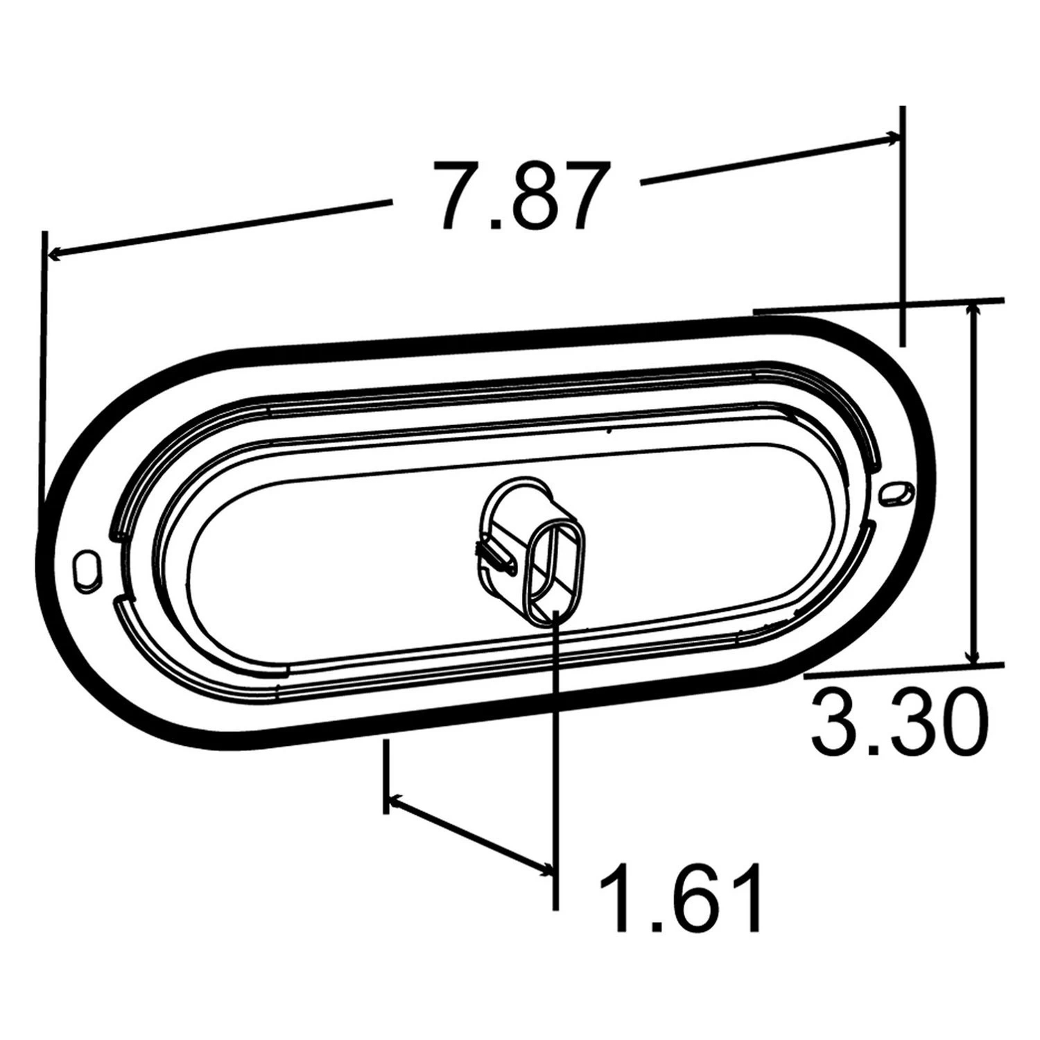 Truck-Lite® 60364Y - Super 60 Flange Mount Yellow LED Warning Light - Image 4