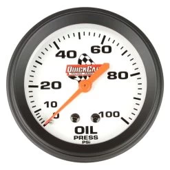 QuickCar Racing® 611-6003 - Standard 2-5/8" Oil Pressure Gauge, 0-100 PSI