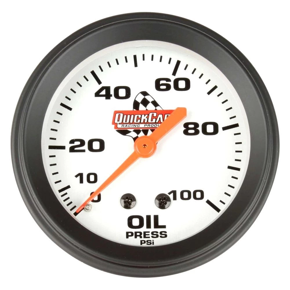 QuickCar Racing® 611-6003 - Standard 2-5/8" Oil Pressure Gauge, 0-100 PSI