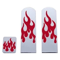 United Pacific® 70255 - Aluminum Pedal Set