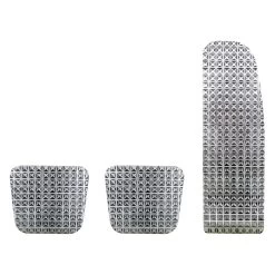 United Pacific® 70361 - Diamond Stainless Steel Pedal Set