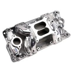 Edelbrock® 75011 - RPM Air Gap® Polished Dual Plane Intake Manifold