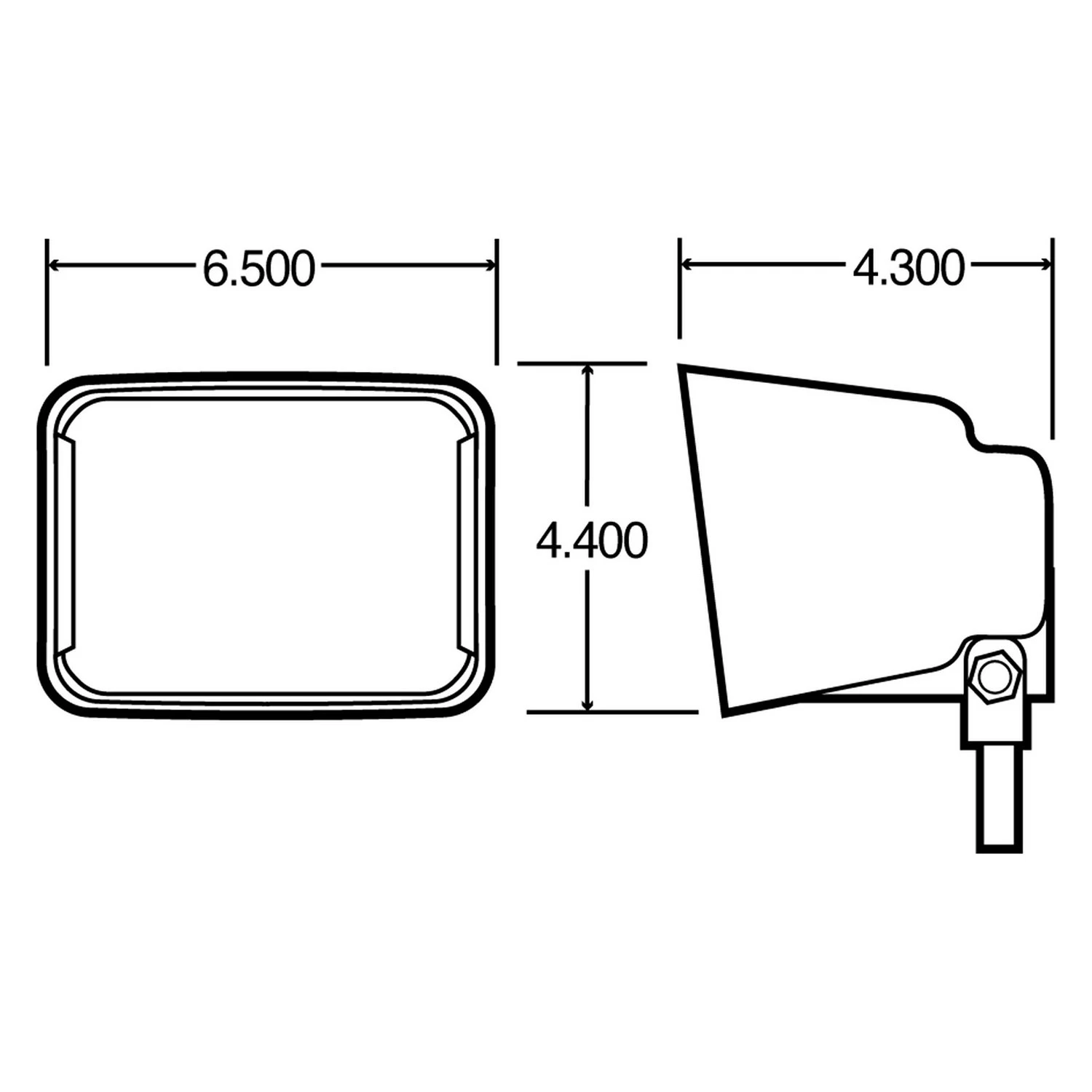 Truck-Lite® - Stud Mount 55W Rectangular Light (3"x7", 5"x3", 6"x4") - Image 7