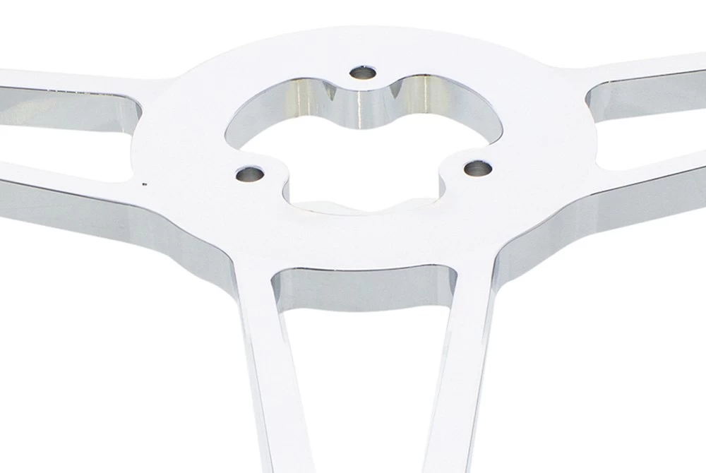 United Pacific® 88154 - 4-Spoke Chrome Aluminum Steering Wheel - Image 2
