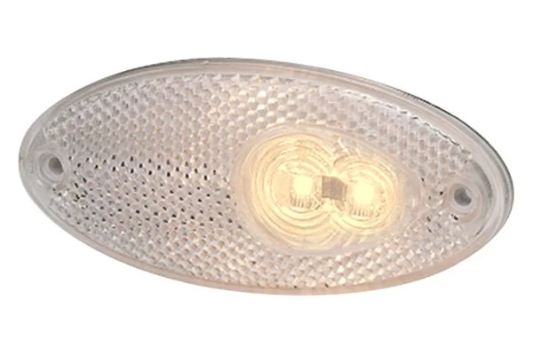 Hella® 964295121 - 4295 Series 3.98" Oval Bolt-on Mount LED Clearance Marker Light - Image 2