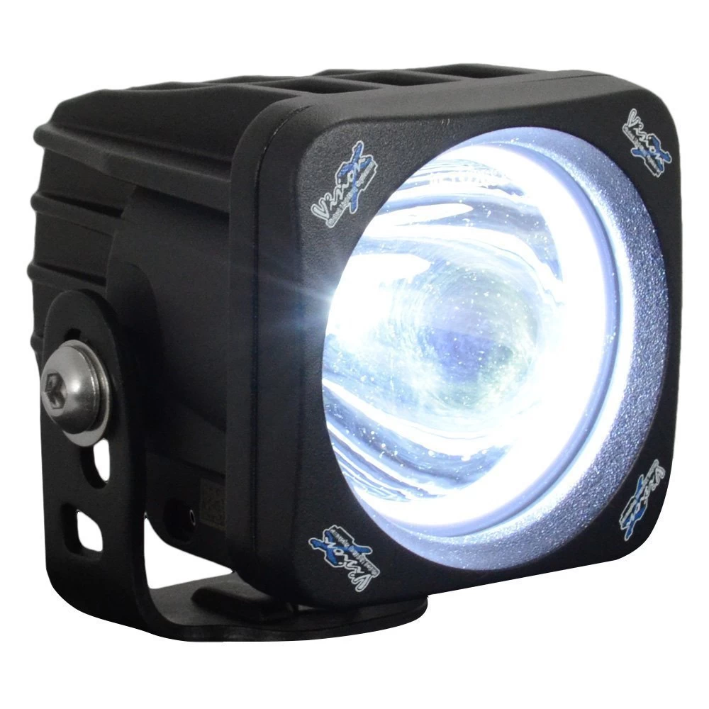 Vision X® 9891705 - Optimus Series Halo 3" 2x10W Square Driving Beam LED Lights - Image 3