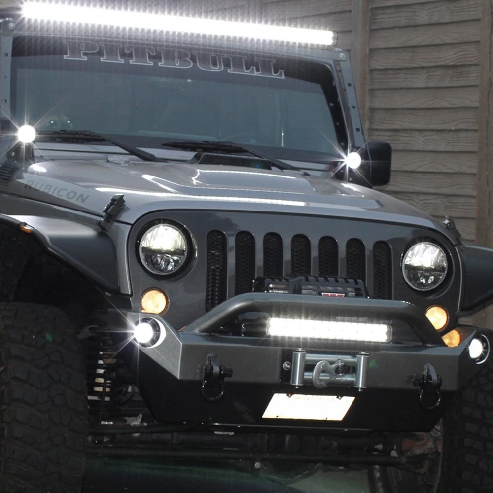 Vision X® 9891705 - Optimus Series Halo 3" 2x10W Square Driving Beam LED Lights - Image 14