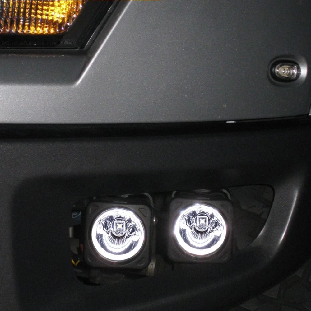 Vision X® 9891705 - Optimus Series Halo 3" 2x10W Square Driving Beam LED Lights - Image 12