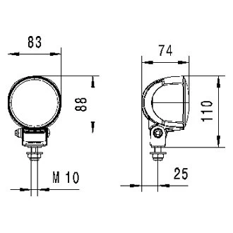 Hella® 996576011 - Module 70 Series Gen 3.2 3.2" 20W Round Long Range Beam LED Light, With DT Connector - Image 3