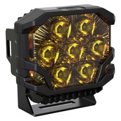 Morimoto® BAF123 - BigBanger HXB 77W; 3.8W (Backlight Low); 16.5W (Backlight High) Spot Beam Yellow LED Light, With Amber DRL