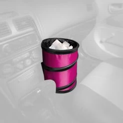FH GroupĀ® CIFH1120-PINK - Small Pink Collapsible Trash Can