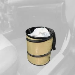FH GroupĀ® CIFH1121-BEIGE - Large Beige Collapsible Trash Can