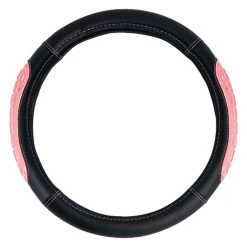 FH Group® CIFH2012-PINK - Ultra Grip Silicone And Faux Leather Pink Steering Wheel Cover