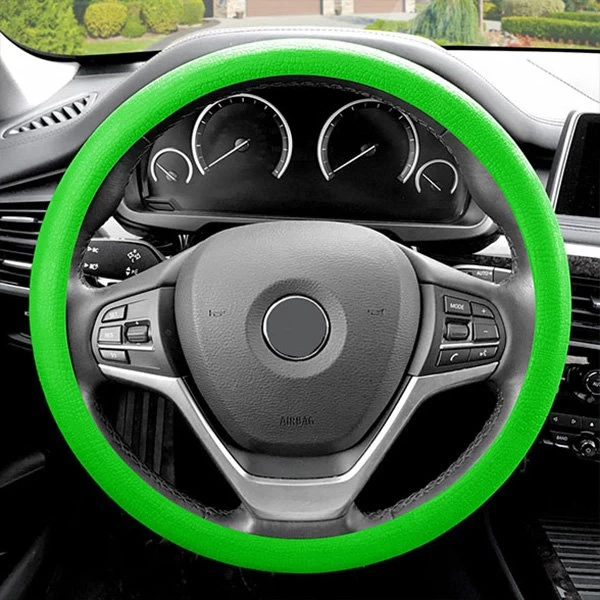 FH Group® CIFH3001-GREEN - Snake Pattern Silicone Green Steering Wheel Cover