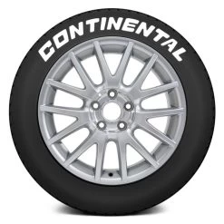 Tire Stickers® CON-1718-1-4-W - White "Continental" Tire Lettering Kit