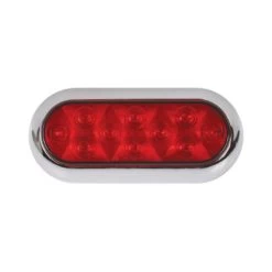Custer Products Limited® CPL65R10FB - 6.5" Bolt-On Mount Red LED Warning Light