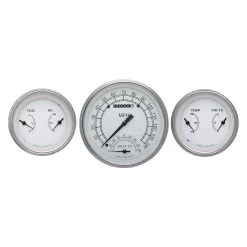 Classic Instruments® CW61SLC - Classic White Series Custom 3-Gauge Set