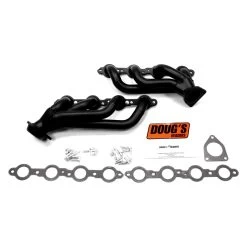 Doug's Headers® D3373-B - 4-Tube Steel Hi-Temp Black Coated Long Tube Exhaust Headers