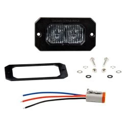 Diode Dynamics® DD6424S - Stage Sport Standard Series Flush Mount 2" 7.7W Fog Beam LED Light, With Amber Backlight