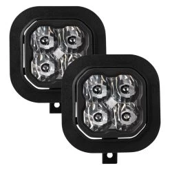 Diode Dynamics® DD7094 - Fog Light Location Stage Pro Series Type SD SAE 3" 2x36W Square Driving Beam LED Lights, With Amber Backlight