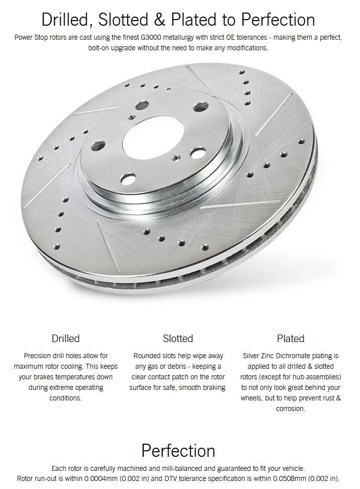POWERSTOP Power Stop® - Evolution Performance Drilled And Slotted Rotors - Image 4