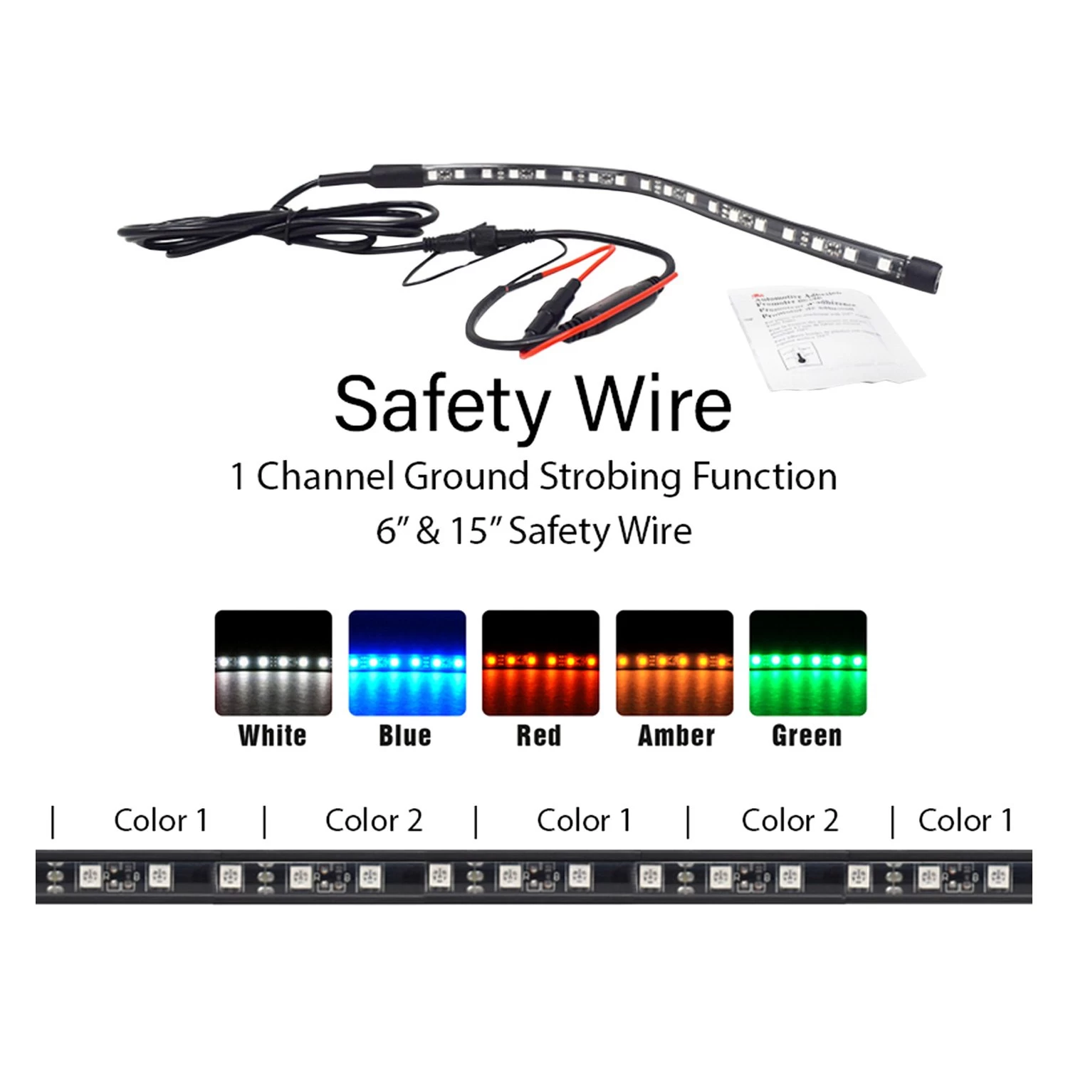Firewire® - 6" Tape-On Mount LED Safety Strobe Light - Image 7
