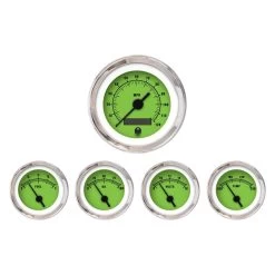 Aurora Instruments® GAR258ZMXQABAC - Rider Series 5-Piece Gauge Kit