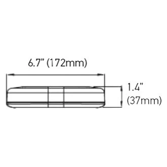 Hella® H27997011 - 15.7" MLB 200 Magnet Mount Mini Amber Emergency LED Light Bar - Image 2